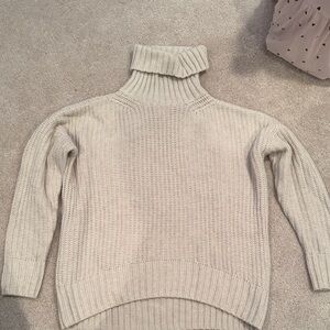 Topshop Cream Cowl Neck Sweater